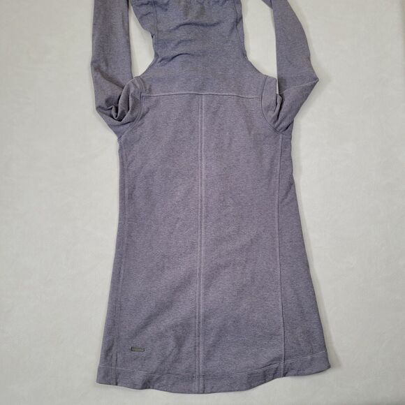 Lululemon Size 4 Asymmetrical Zip Jacket Gray Cotton Blend Sweatshirt Stlye - Picture 4 of 16